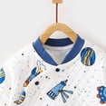 thumbnail image 7 of Baby Boy 2‑Piece Quilted Kimono Wrap Pajama Set with Cartoon Print,Newborn Sleepwear 9-12 Months, 7 of 7