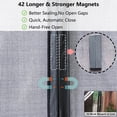 thumbnail image 3 of Upgraded Magnetic Screen Door for Tall Door to 38x98 with 42 Longer & Stronger Magnets,Retractable ,Heavy Duty Fiberglass Mesh Door Screen Magnetic Closure for Single Door, 3 of 5