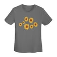 thumbnail image 3 of Pretty Sunflowers Women'S Basic Short Sleeve T-Shirt Deep Heather Medium, 3 of 5