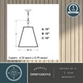 thumbnail image 6 of Tremont 1 Light Crystal Black Urban Loft Pendant Lantern Clear Glass, 6 of 11