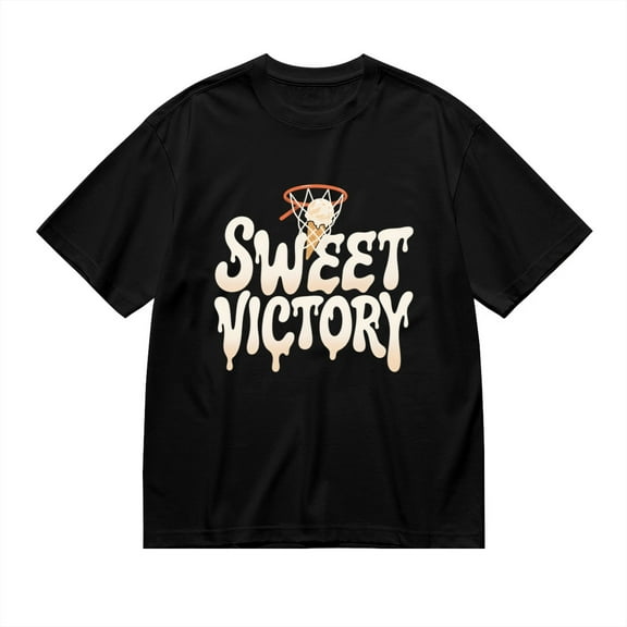 Sweet Victory, Ice Cream Basketball Print 2, Vintage T Shirt, Cotton T-Shirt for Men, 23554182,S