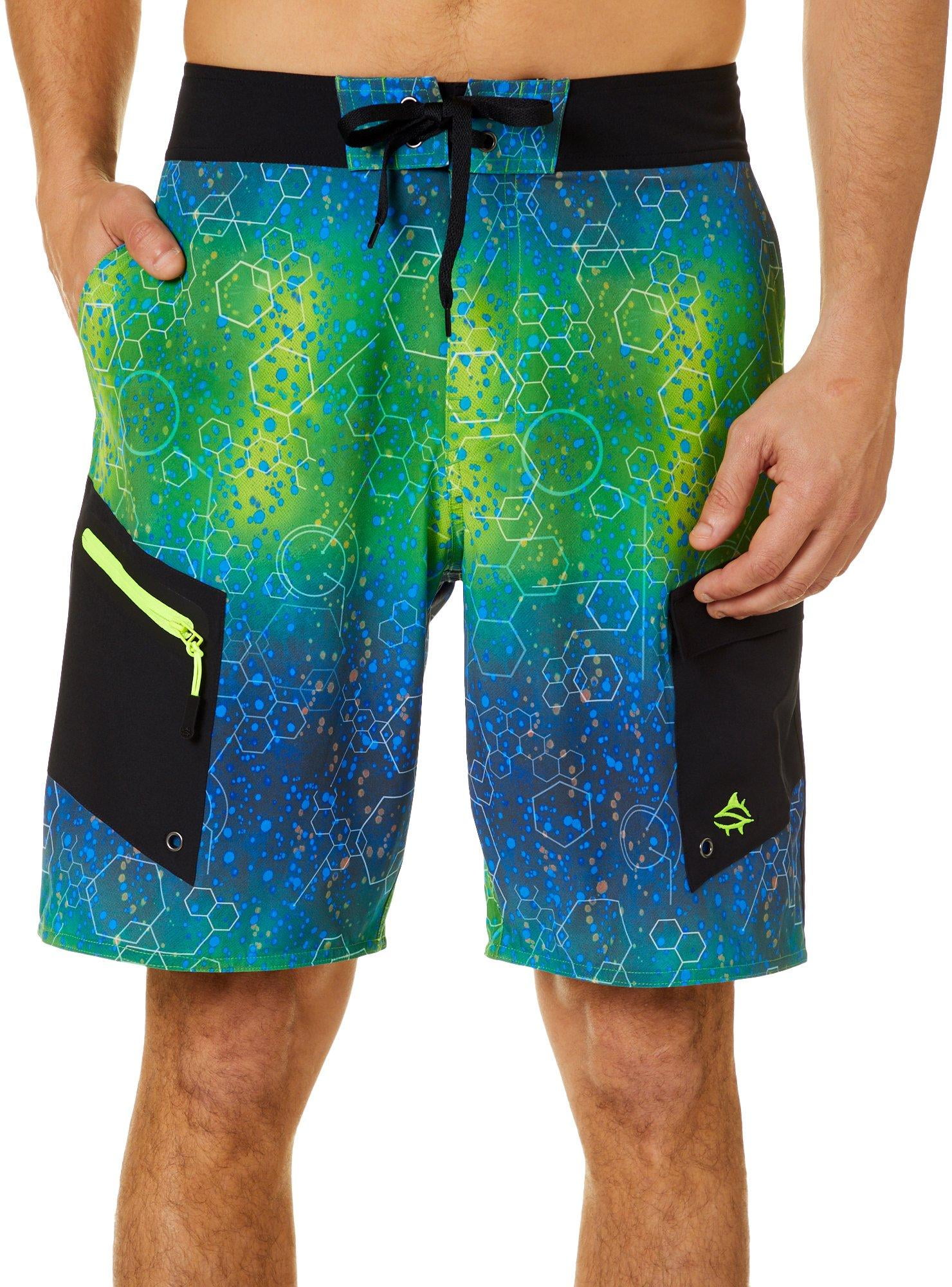 Loco Skailz Loco Skailz Mens Skyway Molecular Mahi Boardshorts