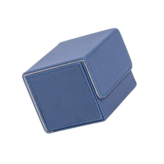 Boîte de Rangement pour Cartes MTG, Cartes de Poker, Cartes de Sport, Bleu Foncé
