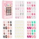 thumbnail image 1 of DOUBORQ 120 uñas postizas infantiles con diseños adorables, fáciles de aplicar y quitar, ideales para crear arte en uñas creativo. ¡Sorprende a los más pequeños!, 1 of 6