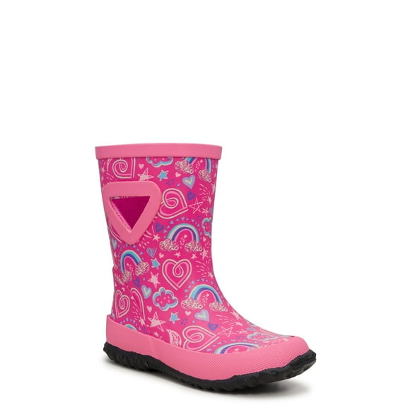 Elements Toddler Girls' Twisty Heart Waterproof Rain Boot