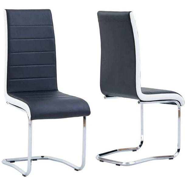 Omni House Modern Dining Chairs Set Of, Modern Chrome Leg Dining Chairs