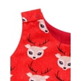 thumbnail image 4 of Qiylii Baby Girl Boy Christmas Romper,Sleeveless O Neck Elk Pattern Bodysuit, 4 of 6