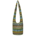 thumbnail image 1 of Bolso de hombro Coton Pose Fashion Canvas Hippie Verde-Amarillo, 1 of 5
