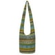 thumbnail image 1 of Bolso de hombro Coton Pose Fashion Canvas Hippie Verde-Amarillo, 1 of 5