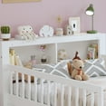 thumbnail image 4 of Harper & Bright Designs Wood Twin Size PlatformBed with 2 Storage Drawers, Twin Platform Bed with Guardrails on Both Sides for Boys Girls, White, 4 of 17
