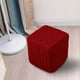 thumbnail image 3 of Funda elástica para otomana, protector para taburete otomano, reposapiés suave y extraíble Vino Nuevo Tinto, 3 of 8