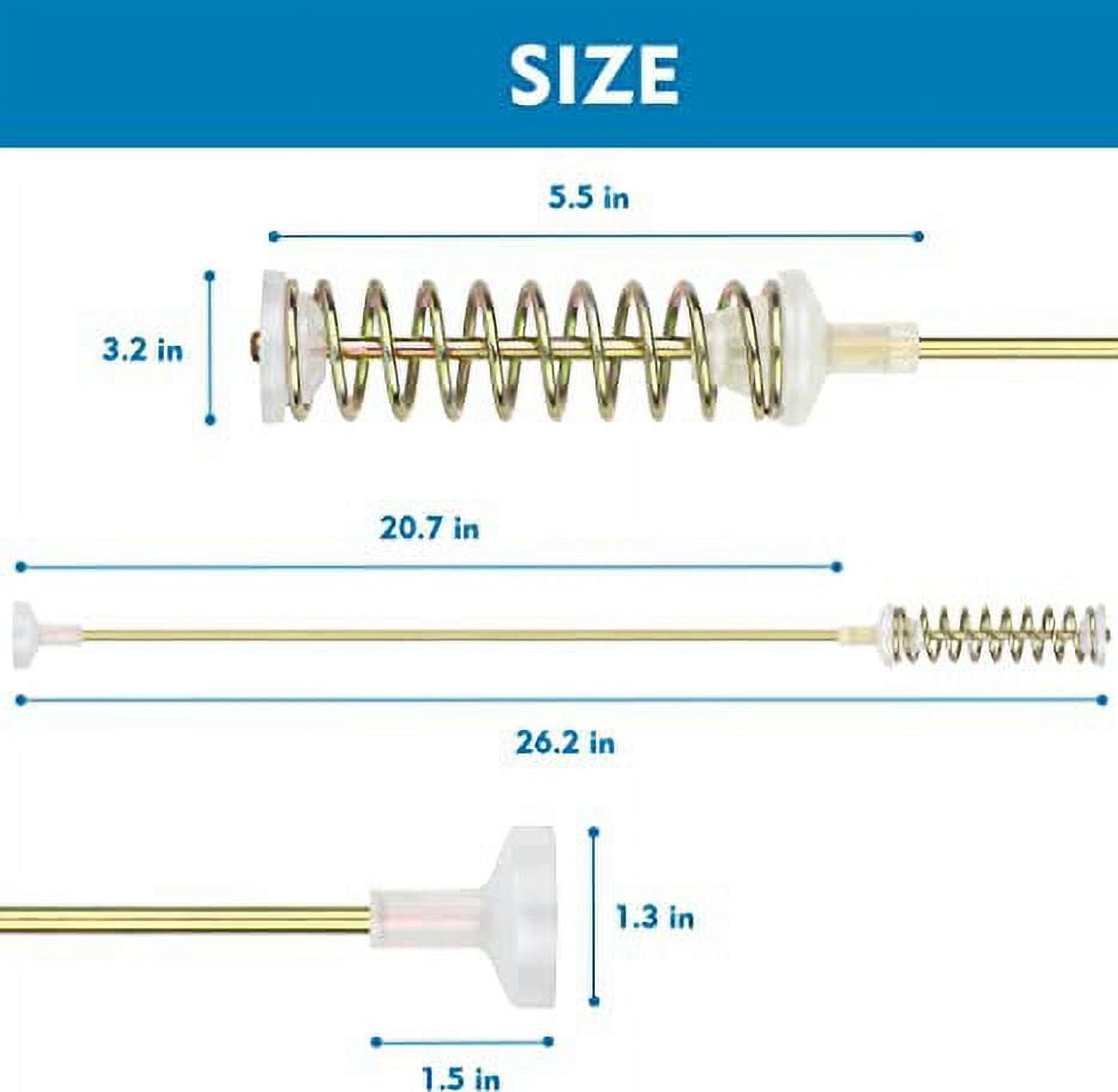 Upgrade 4 Pieces DC97-16350E Washer Damper Suspension Support Rods Compatible for Samsung Washer Replacement Part DC97-05280K DC97-16350J DC97-05280W PS4276369 3282690