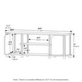 thumbnail image 7 of Furinno Brahms TV Stand with Shelves and Storage, Espresso/Black, 7 of 7