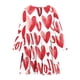 thumbnail image 4 of TaTaai Valentine Heart Print Long Sleeve A-Line Skater Dress, Valentine's Day Gift, Casual Party Twirly Dress Gift, 4 of 5