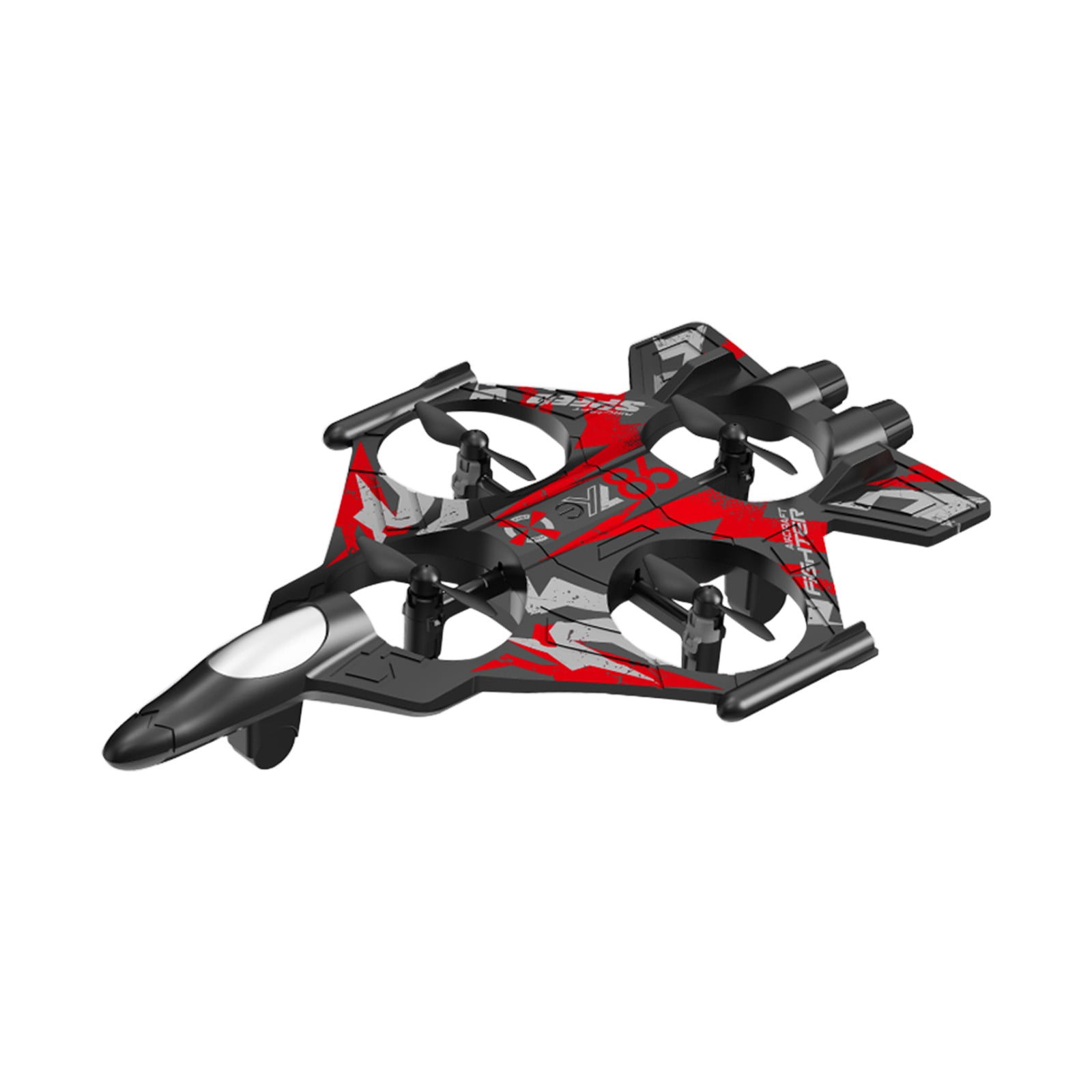 SPOORYYO RC Plane with Screen Display, Remote Control Airplane with Camera, Headless Mode, Altitude Hold and LED Lights for Beginners