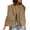 Brown, variant on Womens Casual Zip Up Vest Oversized Sleeveless Cargo Blazer Jacket with Pockets Lightweight Ruched Hem Tops for Outdoor Vacation Travel