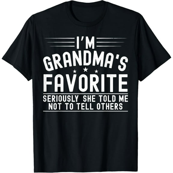 I'm grandma's Favorite Seriously She Told Me Family Kids T-Shirt