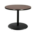 thumbnail image 4 of Hampden Furnishings Bennet Collection Steel Frame 36" Round Top, Round Base, 42" Height, Cafe Table, Black Frame/Mahogany Top, 4 of 5
