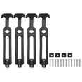 thumbnail image 1 of Uxcell 4-Pack Ganchos de Sujeción Flexibles de Caucho en T de 7.5" para Caja de Herramientas, Negro, 1 of 1