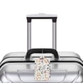thumbnail image 5 of Disketp 1 Luggage Tag for Suitcase,Watercolor Floral Leather Baggage Tag with Stainless Steel Loop Privacy Cover for Women Men Girls, 5 of 5