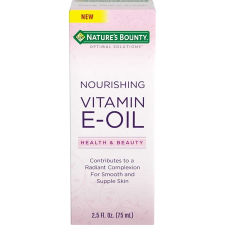 Nature's Bounty® Optimal Solutions Vitamin E Oil Health and Beauty, 2.5