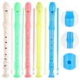 thumbnail image 2 of 5 flautas dulces soprano de plástico de colores para niños y principiantes (colores variados), 2 of 7