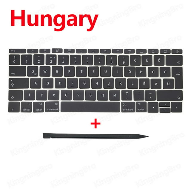 New Keyboard Keys Keycaps For Macbook Pro Retina 13" A1708 Keycap Key Cap US UK French Spain Russian German Hungary 2016 2017 Hungary