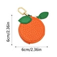 thumbnail image 2 of Kcolen Cute Fruit Shaped Zipper Purse Keychain with Pendant Charm for Women Girls, 2 of 8
