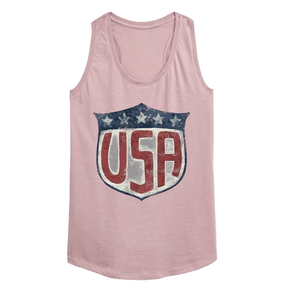 Instant Message - USA Shield Graphic Racerback Tank