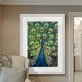 thumbnail image 3 of Wexford Home Lavish Peacock II-Framed Print - White - 16X22, 3 of 4