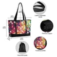 thumbnail image 2 of FORMRS Canvas Laptop Tote Bag for Women with 15.6" Computer Compartments Shoulder Handbag, Green Colorful Circles, 2 of 7