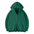 thumbnail image 2 of AnuYalue Hoodie Jacket for Men Loose Long Sleeve Hooded Sweatshirt Soft Double Zipper Tops with Pockets, 2 of 6