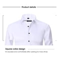 thumbnail image 3 of Camisa Formal De Manga Larga De Seda Helada Para Hombre, 3 of 5