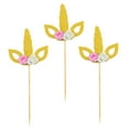 thumbnail image 6 of Raindrops 10pcs Flower Cupcake Toppers Decoration Insert Creative Gift for Birthday Party, 6 of 8