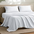 thumbnail image 3 of Bare Home Ultra-Soft Flat Sheets - Premium 1800 Collection - Brushed - Queen, White, 3 of 8