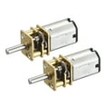 thumbnail image 1 of Micro Velocidad Reducción Engranaje Motor Unique Bargains DC 12V 80RPM con Completa Metal Cambios Caja para Bricolaje RC Aviones Modelo Coche Paquete de 2, 1 of 8