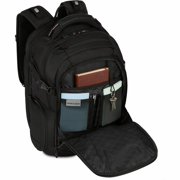 حقيبة ظهر SWISSGEAR Travel Tech Elite USB ScanSmart للكمبيوتر المحمول باللون الأسود