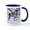 White/Navy Inside, variant on CafePress - Wolves Playing Mug - 11 oz Ceramic Mug - Novelty Coffee Tea Cup