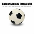 thumbnail image 2 of Soccer Squishy Stress Ball with Slow Rising Pu Foam, 1 Count, Classic Black and White, for Kids and Adults, Squeeze Toy, 2 of 3