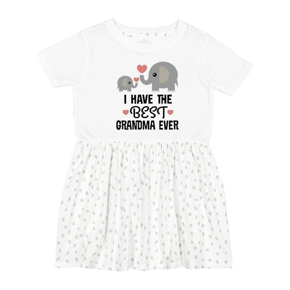 Inktastic Grandkids Best Grandma Ever Girls Toddler Dress