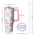 thumbnail image 2 of 30oz Halloween Tumbler with Handle, Haunted Ghost | Print | Halloween Gifts for Family & Friends | with Lids and Straws | Stainless Steel Insulated | Travel Mug, 2 of 5