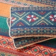 thumbnail image 5 of Nanshing Vernice 3 Piece Bohemian Ecclectic Quilt Set, Red Blue, King, 5 of 7