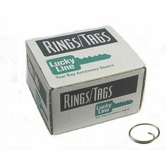 Lucky Line 75200 Tang Ring Key Ring, 1in 100/Box