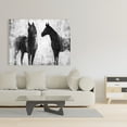 thumbnail image 2 of Black and white horses - 36"x48" canvas - Print on demand, 2 of 5