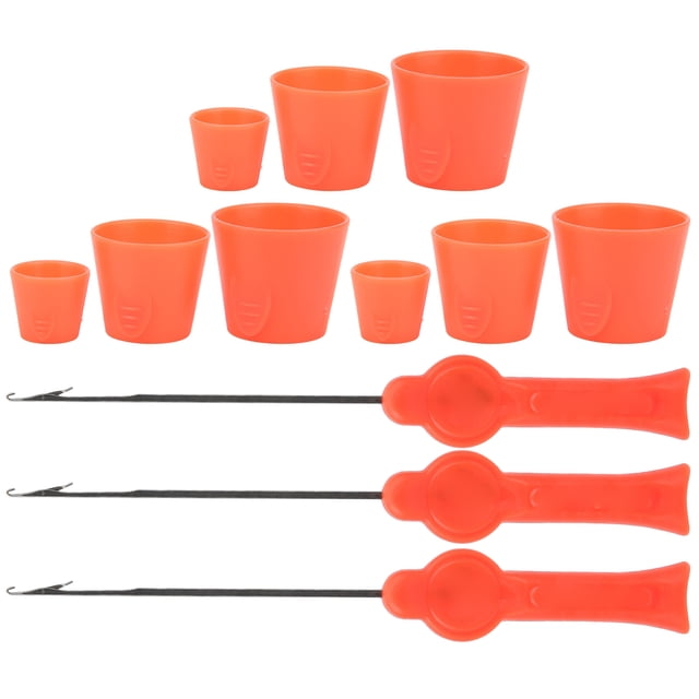 Gancho de ganchillo, 3 juegos de gancho de ganchillo de pesca, gancho de ganchillo de pesca, herramienta de cebo para ropa de pesca, meticulosamente diseñado