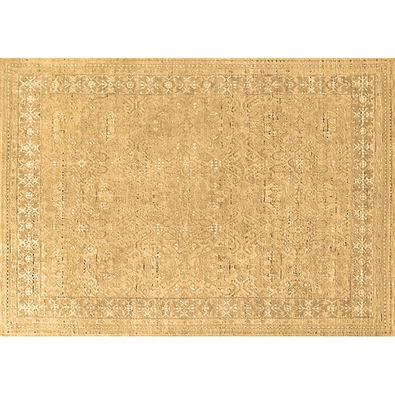 Ahgly Company Indoor Rectangle Oriental Brown Industrial Area Rugs, 3' x 5'