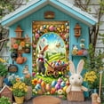 thumbnail image 5 of Uutvmp Easter Door Cover Banner, 71 x 35 Inch Easter Rabbits Door Banner, Easter Door Banner Party Accessory Hanging Banner Sign Decoration for Happy Easter Party Favors, 5 of 7
