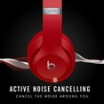 thumbnail image 4 of Casque d'Écoute Circum-Auriculaire Sans Fil à Réduction de Bruit Restored Beats Studio3 - Puce W1, Bluetooth Classe 1, 22 Heures d'Écoute, Microphone Intégré - (Rouge), 4 of 10