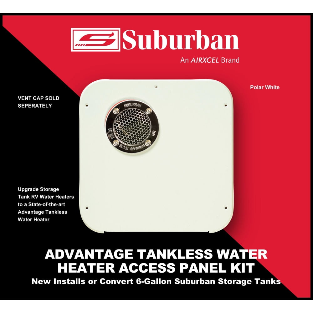 Suburban 6376APW Access Door for 6 Gallon Water Heater - Polar White