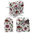 thumbnail image 5 of Flowers Lounger Chair Bag, Floral Theme Romantic Illustration Along Pink Roses on Plain Background, High Capacity Storage with Handle Container, Lounger Size, Green and Dark Pink, by Ambesonne, 5 of 5